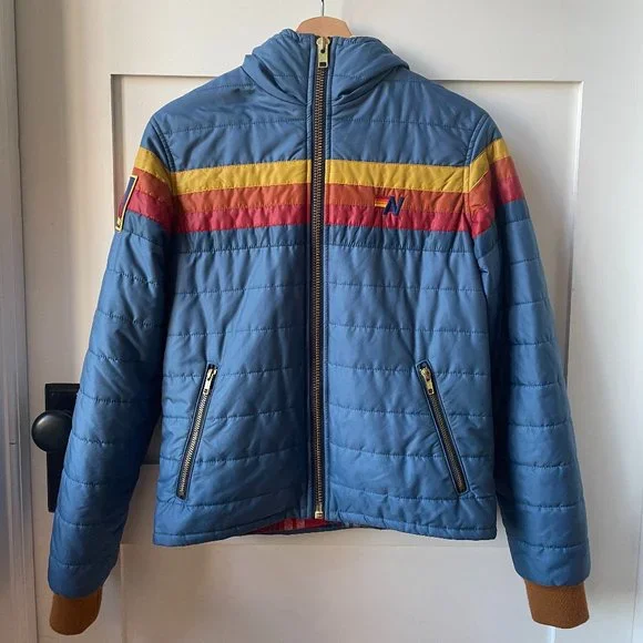 Aviator Nation Jackets Coats Stripe Rainbow Sleeve Jacket